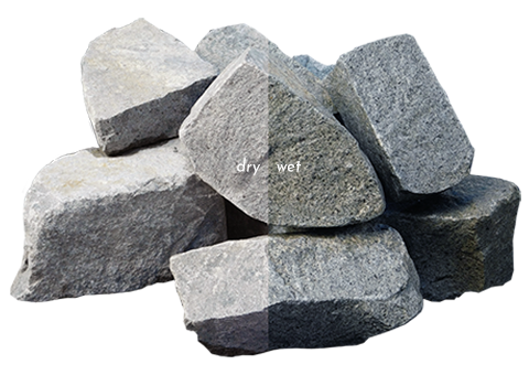 割りコバの石の写真